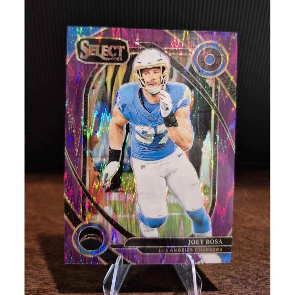 2024 Panini Select Joey Bosa #270 Club Level Purple Shock Prizm /360 LA Chargers